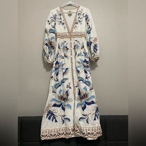 Farm Rio White Maxi Dress